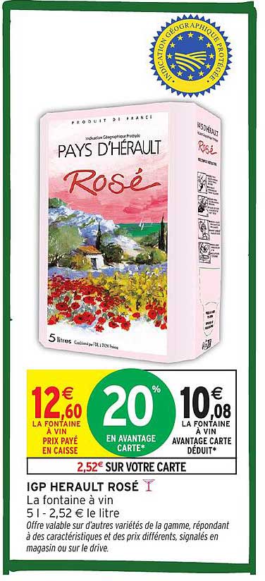 IGP HERault Rosé