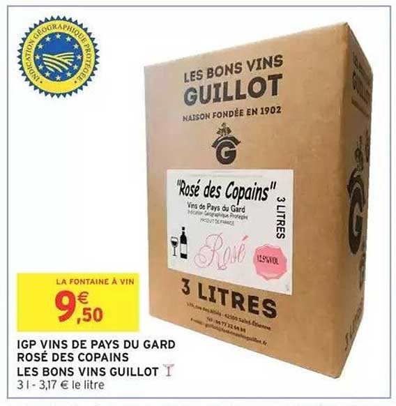IGP VINS DE PAYS DU GARD ROSÉ DES COPAINS