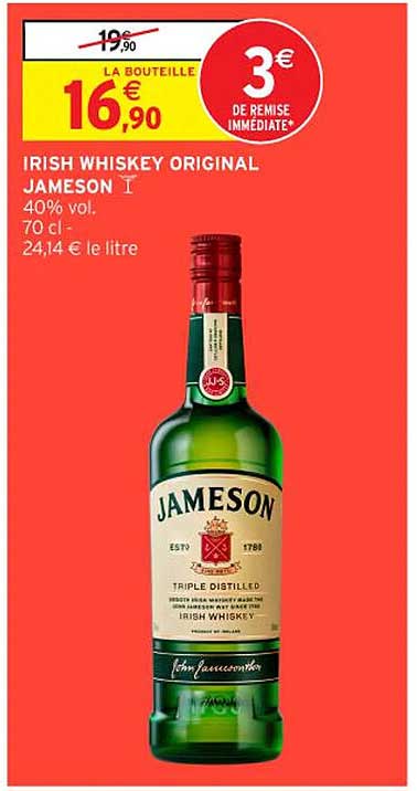 IRISH WHISKEY ORIGINAL JAMESON