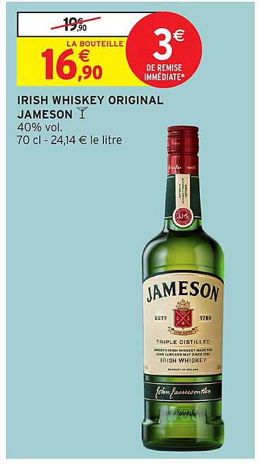 IRISH WHISKEY ORIGINAL JAMESON
