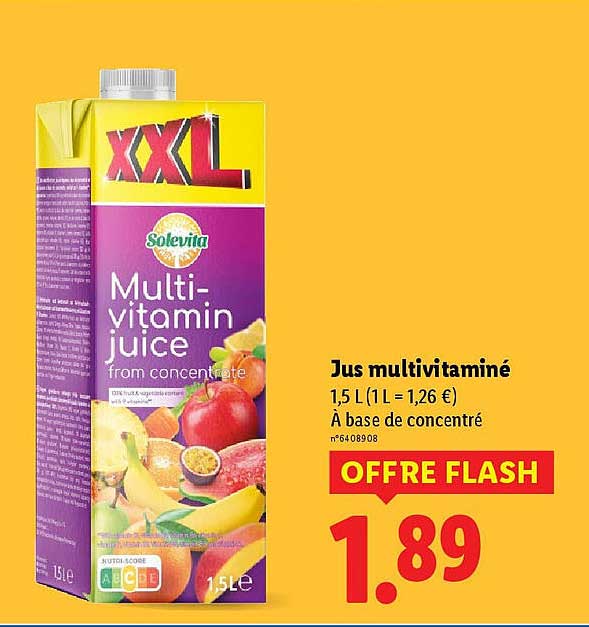Jus multivitaminé