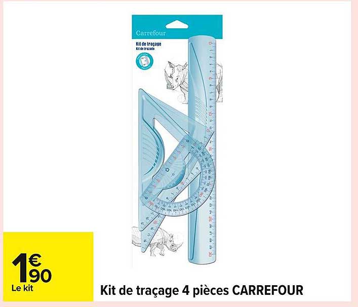 Kit de traçage 4 pièces CARREFOUR