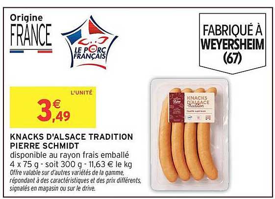 KNACKS D'ALSACE TRADITION PIERRE SCHMIDT
