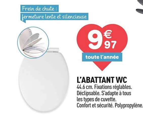 L'ABATTANT WC
