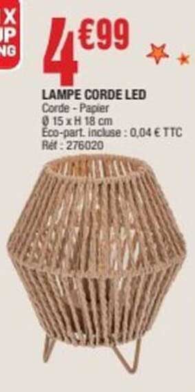 LAMPE CORDE LED