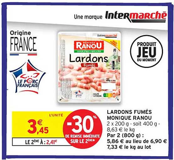 LARDONS FUMÉS MONIQUE RANOU