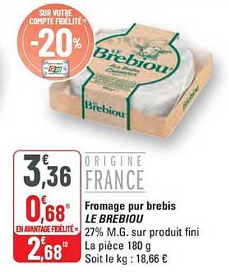Le Brebiou - Fromage par brebis