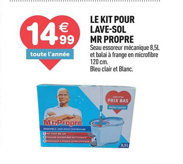 LE KIT POUR LAVE-SOL MR PROPRE