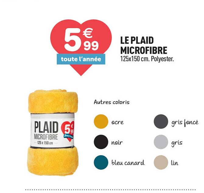 LE PLAID MICROFIBRE
