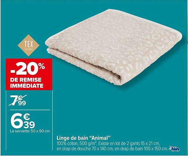 Linge de bain "Animal"