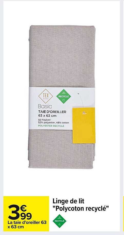 Linge de lit "Polycoton recyclé"