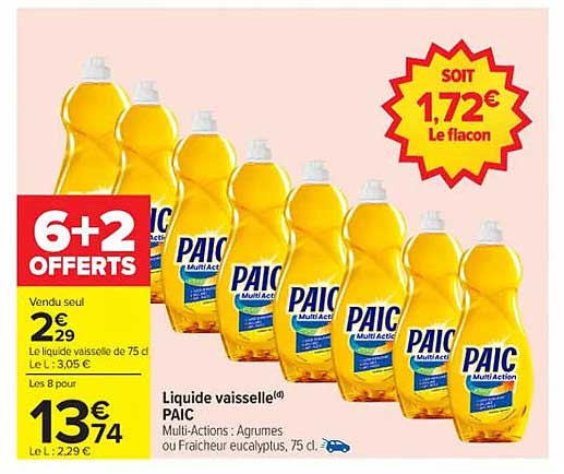 Liquide vaisselle PAIC
