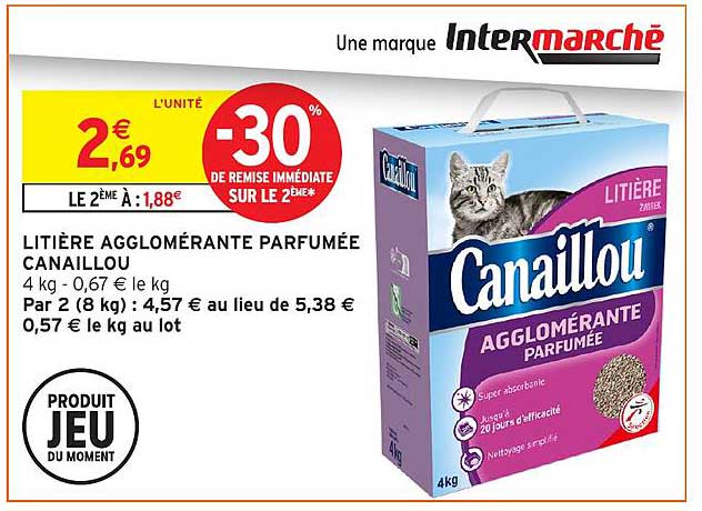 LITIÈRE AGGLOMÉRANTE PARFUMÉE CANAILLOU