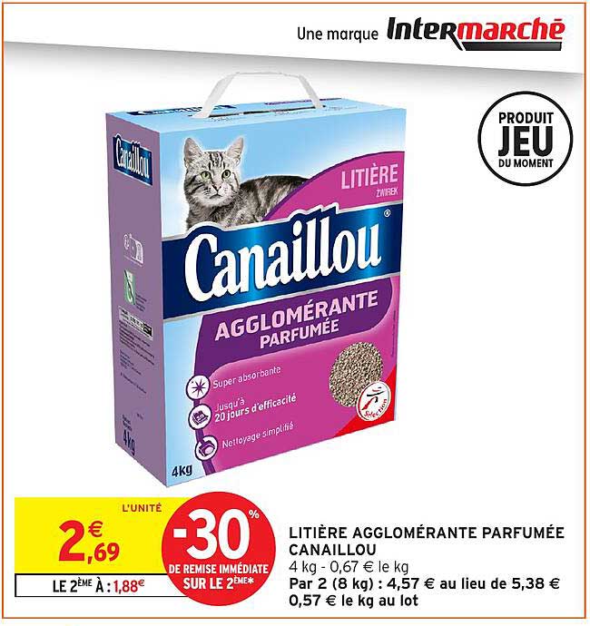 LITIÈRE AGGLOMÉRANTE PARFUMÉE CANAILLOU
