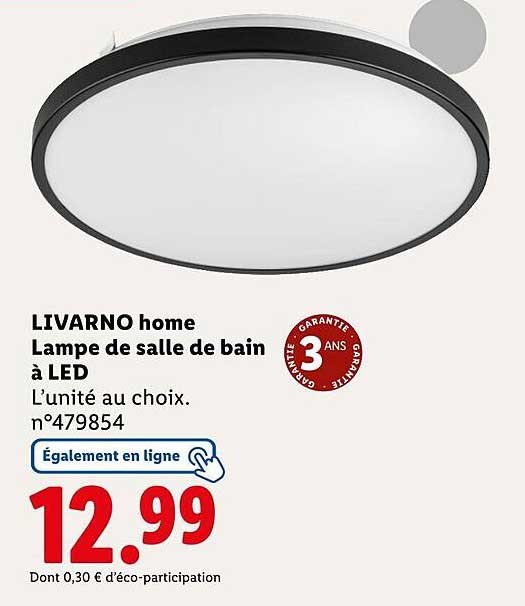 LIVARNO home Lampe de salle de bain à LED