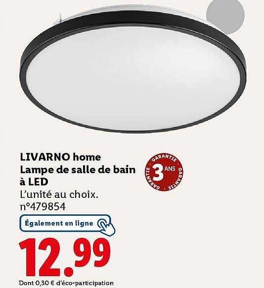 LIVARNO home Lampe de salle de bain à LED