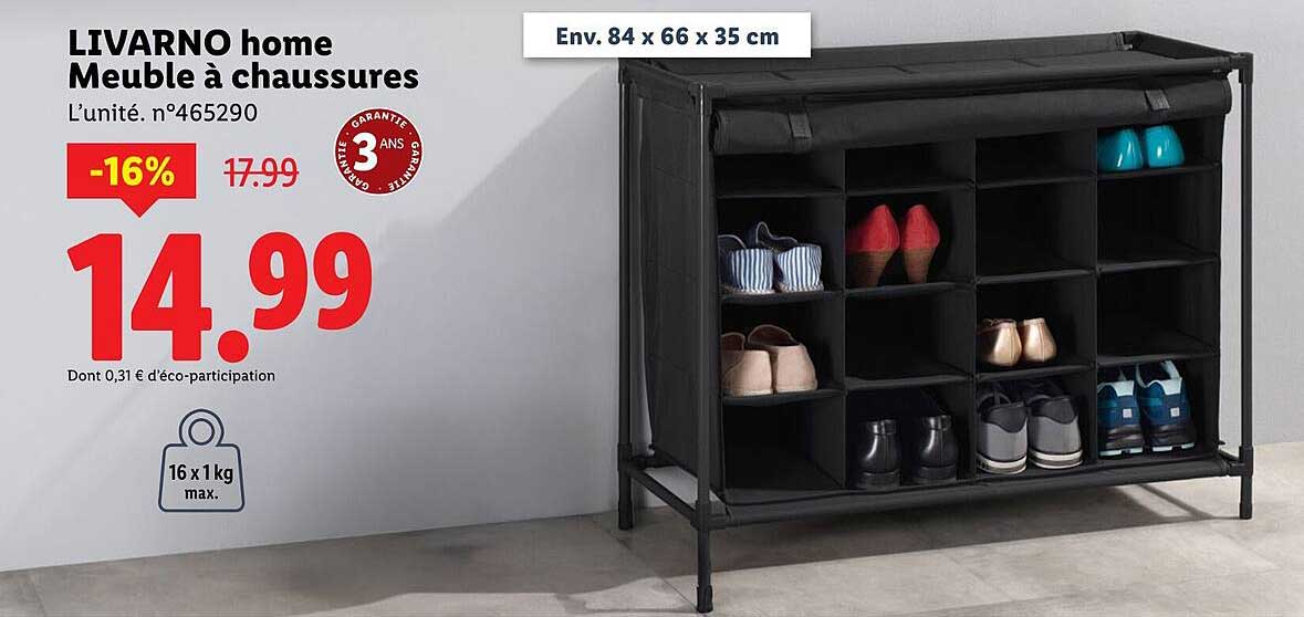 LIVARNO home Meuble à chaussures