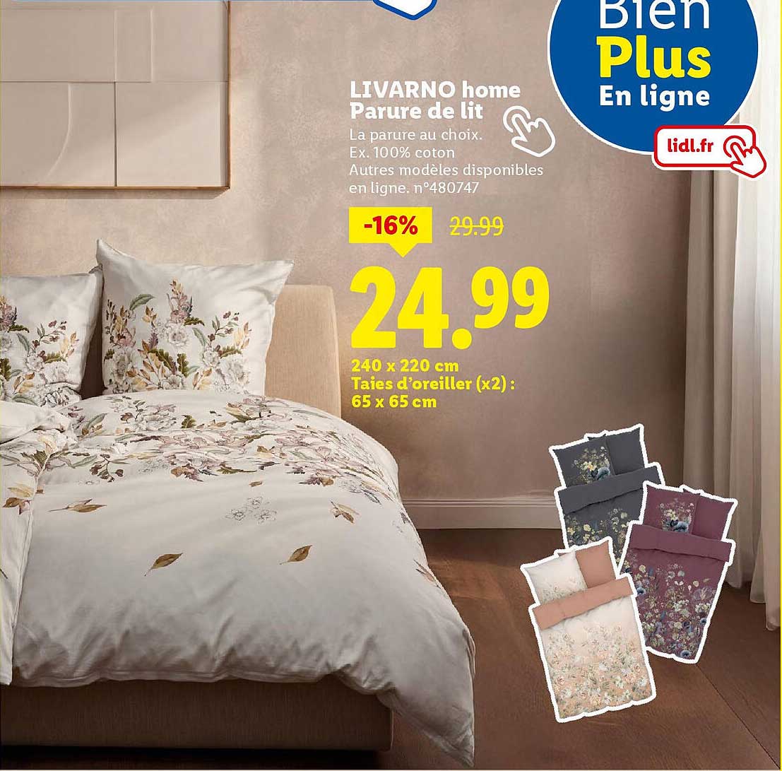 LIVARNO home Parure de lit