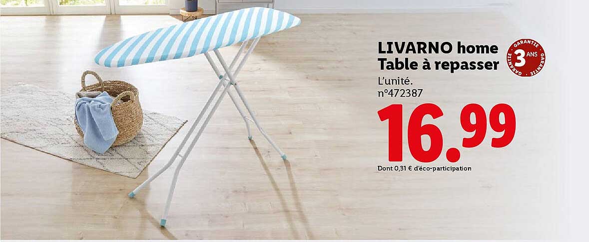 LIVARNO home Table à repasser