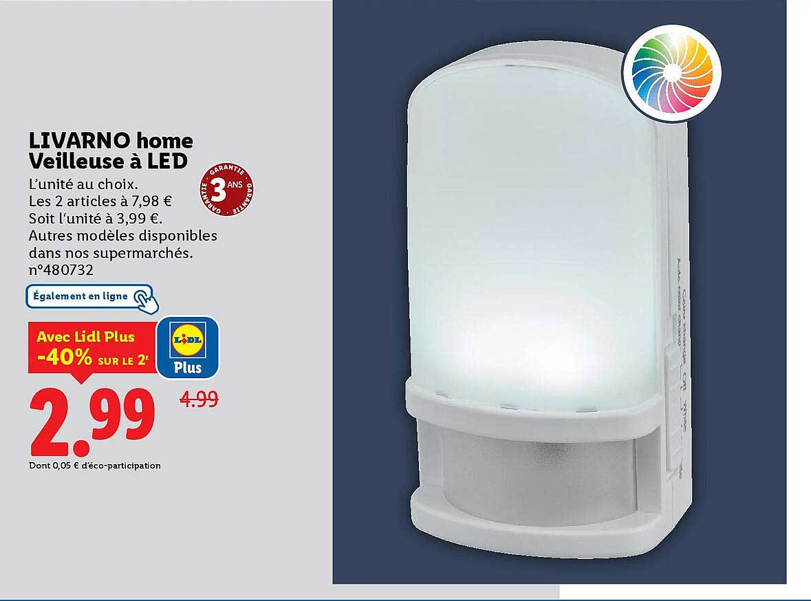 LIVARNO home Veilleuse à LED