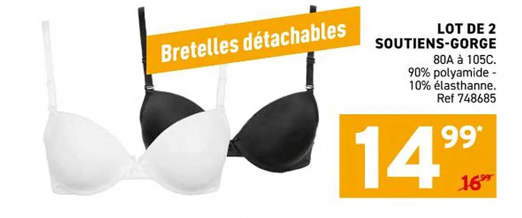 LOT DE 2 SOUTIENS-GORGE