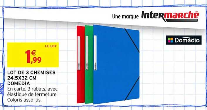 LOT DE 3 CHIMISES 24,5X32 CM DOMEDIA