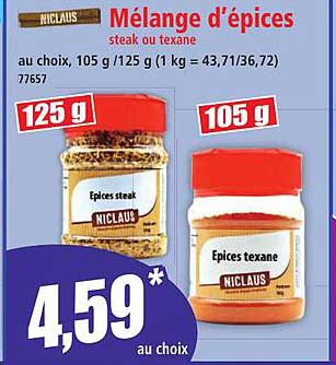Mélange d’épices steak ou texane