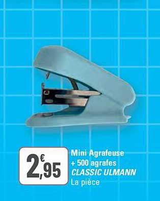 Mini Agrafeuse + 500 agrafes CLASSIC ULMANN