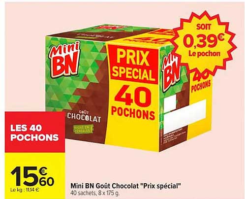 Mini BN Goût Chocolat "Prix spécial"