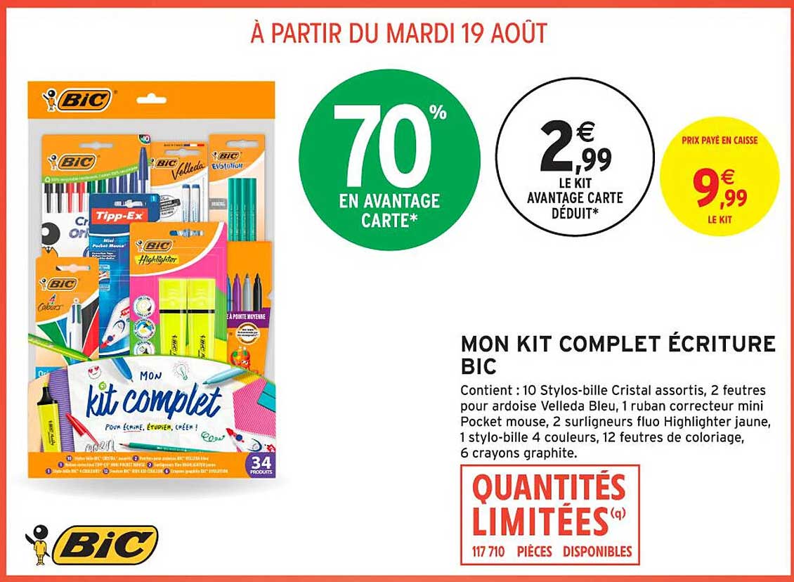 MON KIT COMPLET ÉCRITURE BIC