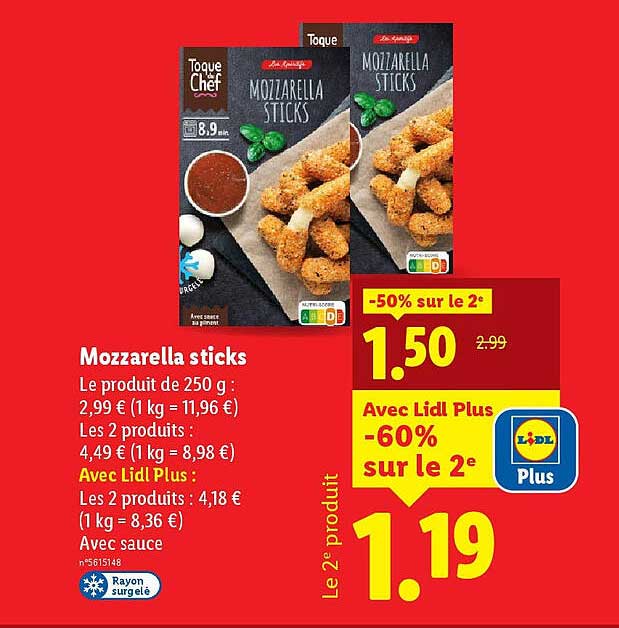 Mozzarella sticks