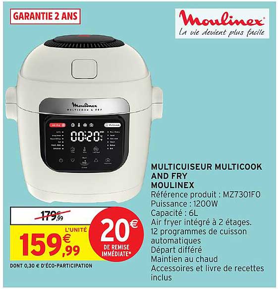 MULTICUISEUR MULTICOOK AND FRY MOULINEX