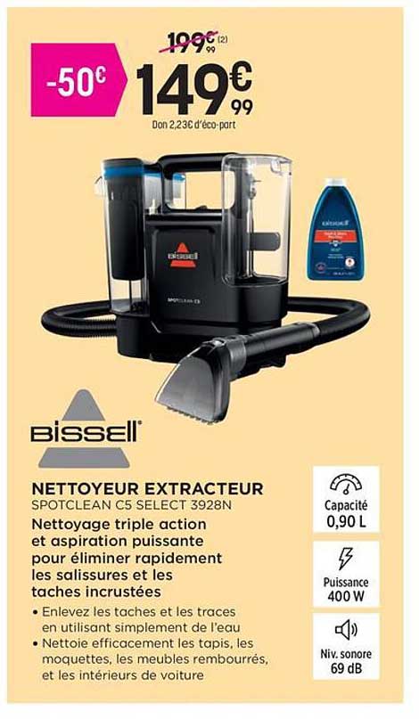NETTOYEUR EXTRACTION SPOTCLEAN C5 SELECT 3928N