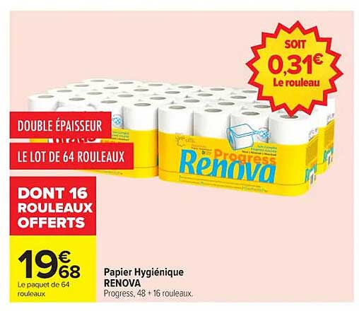 Papier Hygiénique RENOVA