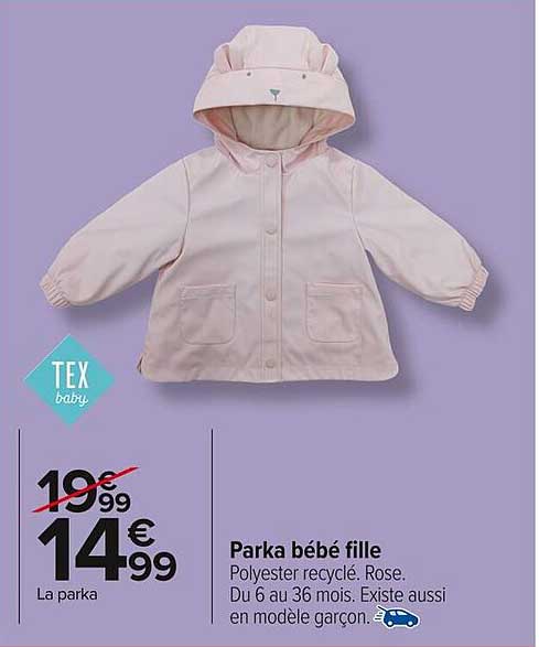Parka bébé fille