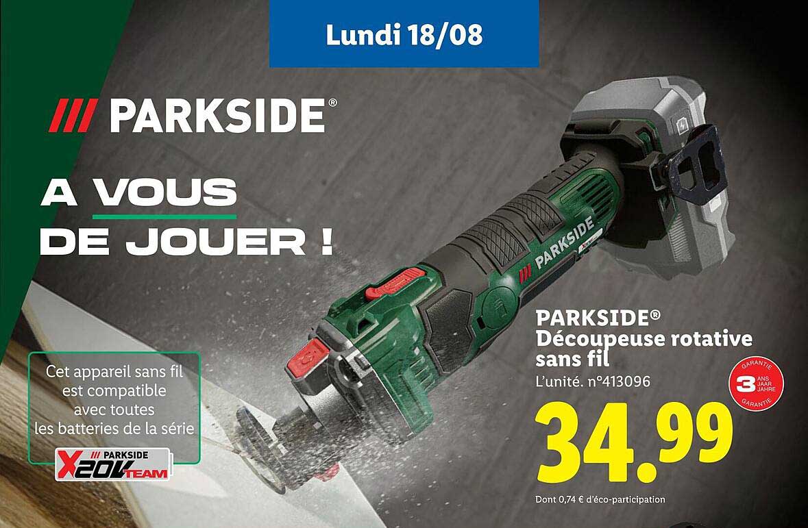 PARKSIDE® Découpeuse rotative sans fil