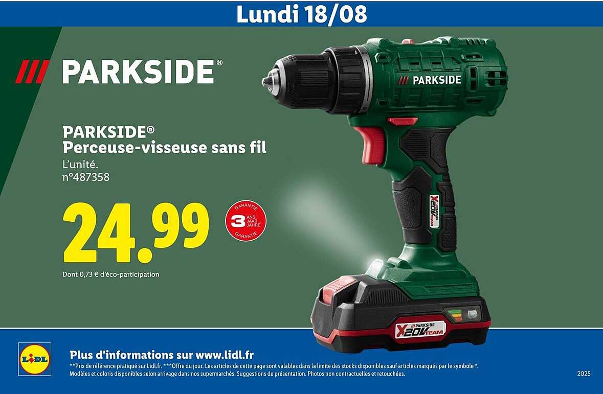 PARKSIDE® Perceuse-visseuse sans fil