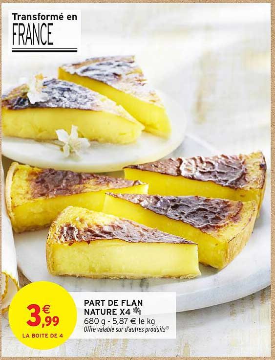 PART DE FLAN NATURE X4