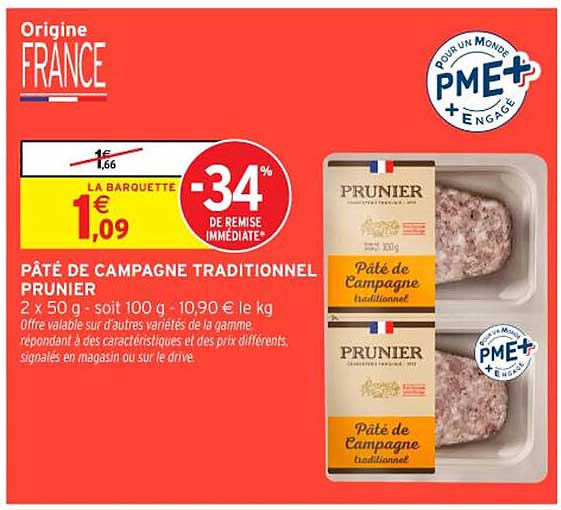 PATÉ DE CAMPAGNE TRADITIONNEL PRUNIER