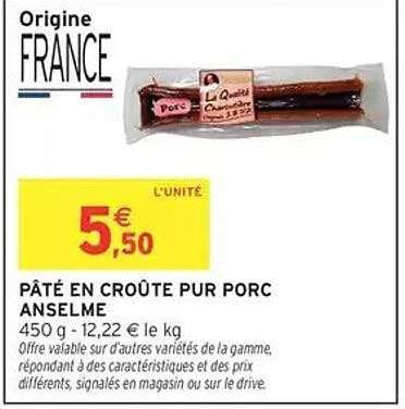 PÂTÉ EN CROÛTE PUR PORC ANSELME