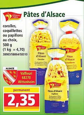 Pâtes d'Alsace
