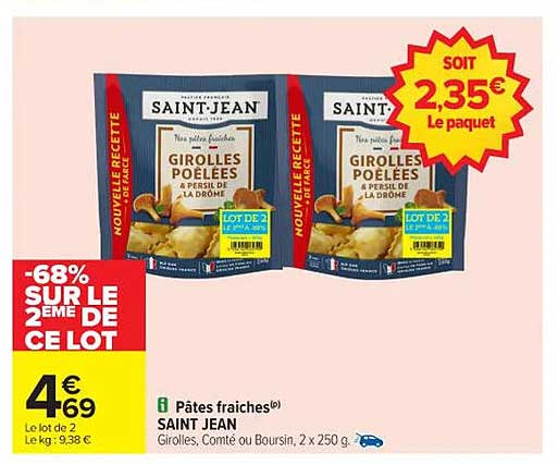 Pâtes fraîches SAINT JEAN
