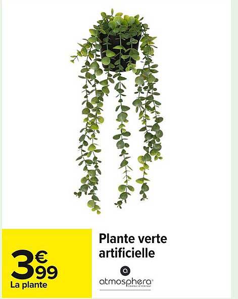 Plante verte artificielle