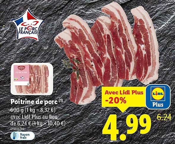 Poitrine de porc
