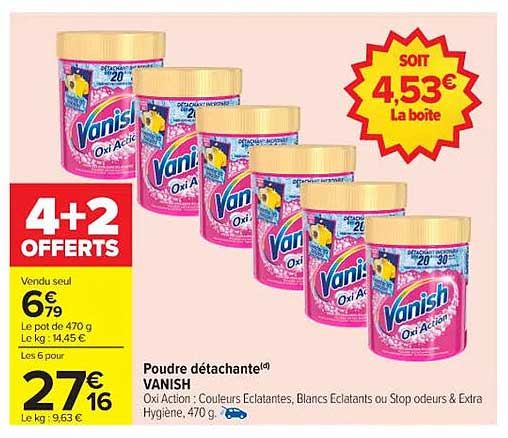 Poudre détachante VANISH