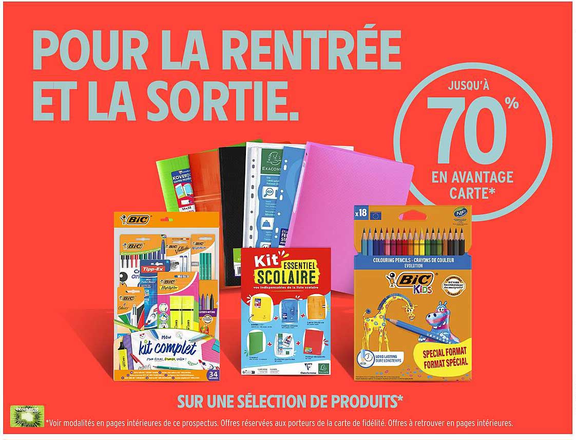 POUR LA RENTRÉE ET LA SORTIE