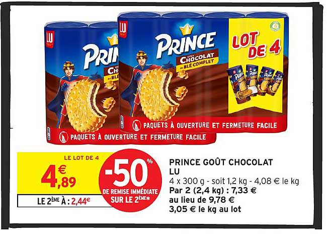 PRINCE GOÛT CHOCOLAT LU