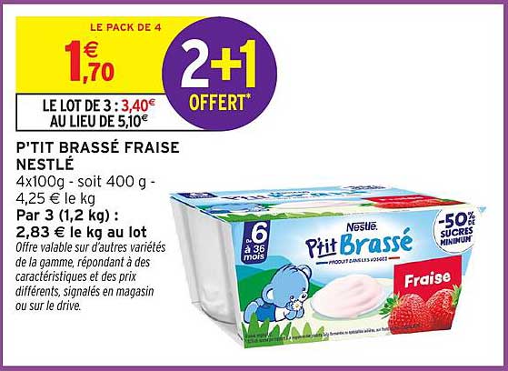 P'TIT BRASSÉ FRAISE NESTLÉ