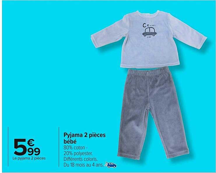 Pyjama 2 pièces bébé