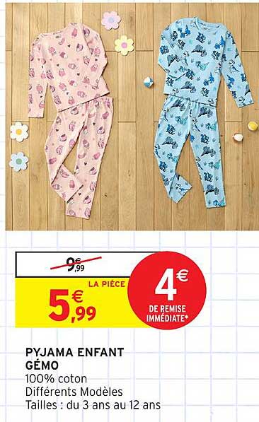 PYJAMA ENFANT GÉMO